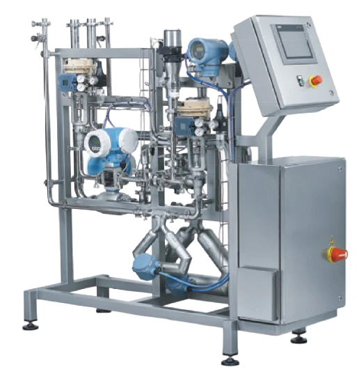 Lattomatic — Sistema completo de estandarización automática de leche montado en skid